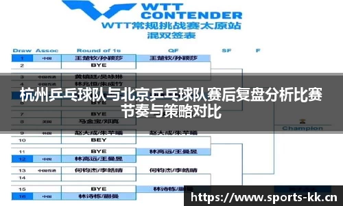 杭州乒乓球队与北京乒乓球队赛后复盘分析比赛节奏与策略对比